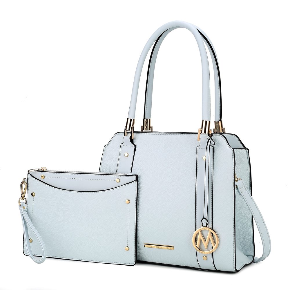 Crossbody Shoulder Handbag With Wristlet, Vegan Leather Top-Handle :o)